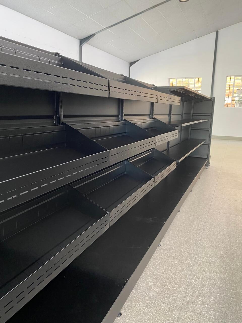 gondola shelving bins