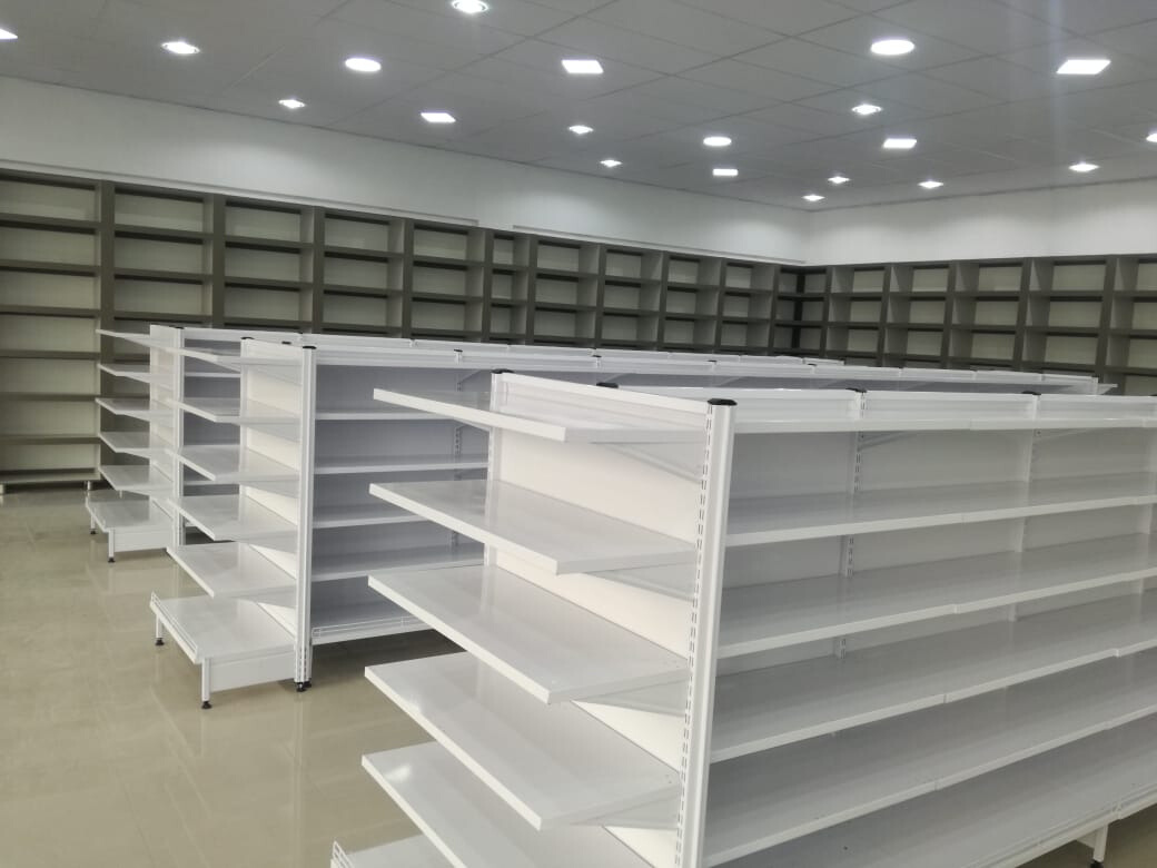 gondola shelving in store
