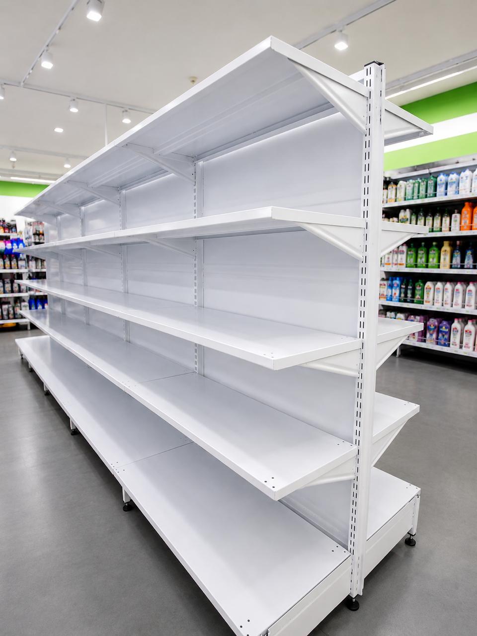 double sided gondola shelving