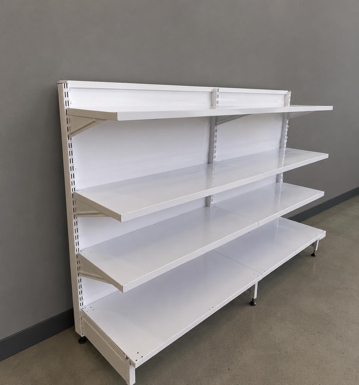 single sided gondola shelving